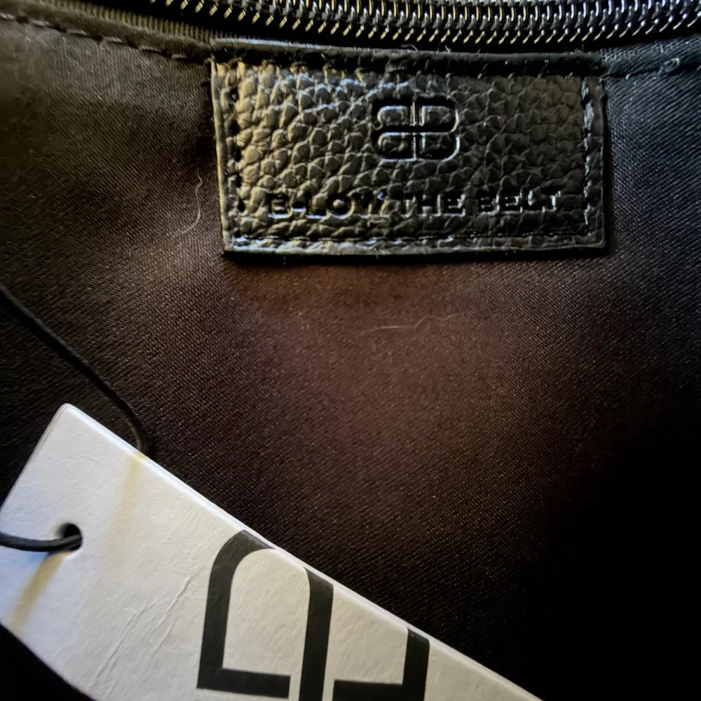 B-Low the Belt accents leather rounded